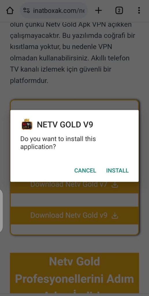 Netv Gold Apk Click Install
